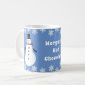 Mug Chocolat chaud Snowman Personnalisé (Devant gauche)