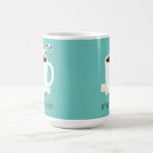 Mug Chocolat chaud turquoise Fête de Noël (Centre)