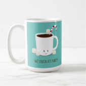 Mug Chocolat chaud turquoise Fête de Noël (Gauche)