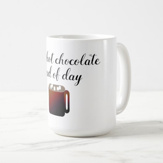 Mug Chocolat chaud type de jour (Devant droit)