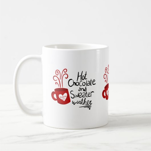Mug Chocolat Chaud Vacances de Noël (Gauche)