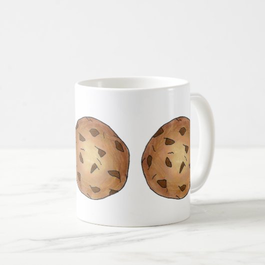 Mug Chocolat Chip Cookies Junk Food Baking Foin (Devant droit)