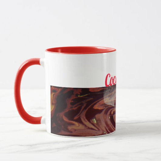 Mug Chocolat chocolat chaud marshmallow drôle de typog (Gauche)