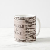 Mug Chocolat Crème Brown Blush Zebra Parties scintilla (Devant droit)