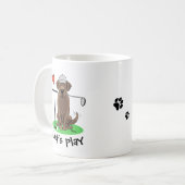 Mug Chocolat de golf Labrador Retriever Dog - mignonne (Devant gauche)