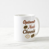 Mug Chocolat (drôle) d'optométriste (Devant droit)