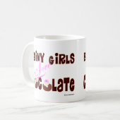 Mug Chocolat intelligent d'amour de filles (Devant gauche)