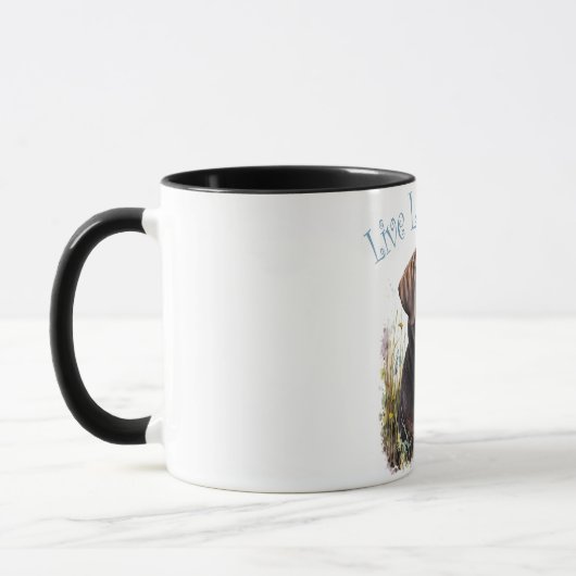 Mug Chocolat Lab Chien Maman Florale (Gauche)