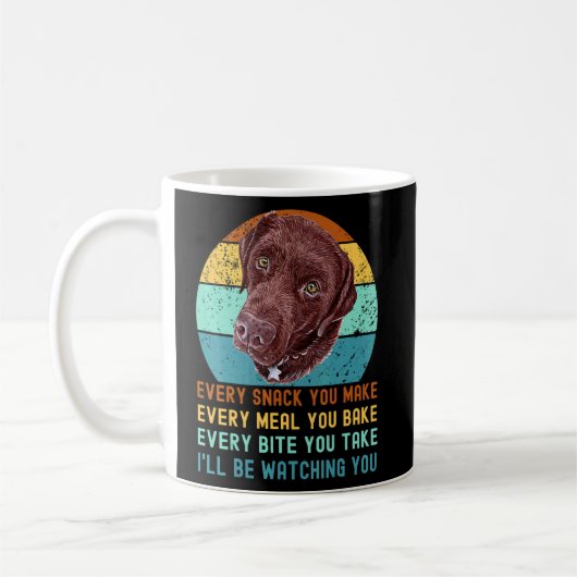 Mug Chocolat Lab Labrador Retriever Dog Chaque Snack Y (Gauche)