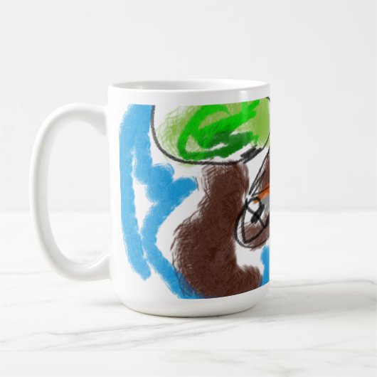 Mug chocolat labrador art (Gauche)