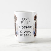 Mug Chocolat Labrador Chien, mais premier chiot Kisses (Centre)