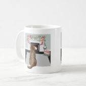 Mug Chocolat Labrador Chien Noël Cheminée Scène (Devant gauche)