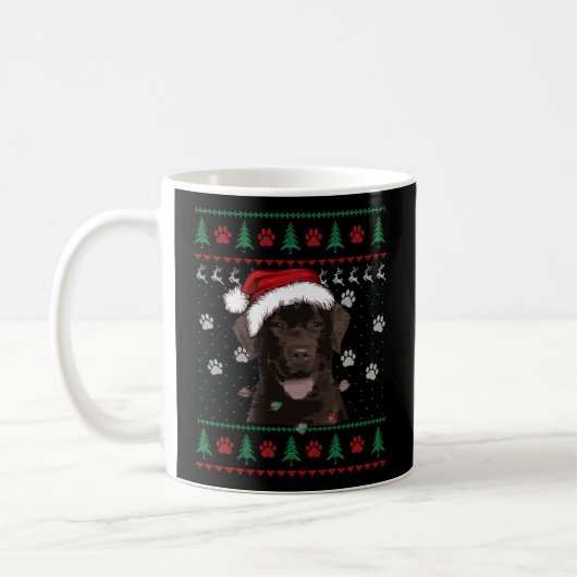 Mug Chocolat Labrador Noël Vilain Sweat Lab Chien (Gauche)