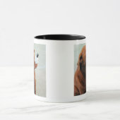 Mug Chocolat Labrador portant un faux nez (Centre)