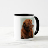 Mug Chocolat Labrador portant un faux nez (Devant droit)