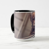 Mug Chocolat Labrador Puppy In Car (Devant gauche)
