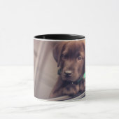 Mug Chocolat Labrador Puppy In Car (Centre)