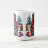 Mug Chocolat Labrador Retriever Chien mignonne vacance (Centre)