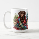 Mug Chocolat Labrador Retriever Chien mignonne vacance (Gauche)