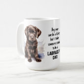 Mug Chocolat Labrador Retriever Chien Papa Sweet Puppy (Devant gauche)