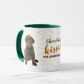 Mug Chocolat Labrador Retriever Puppy Kisses (Devant gauche)