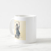 Mug Chocolat Menier Petite fille Mur écriture (Devant gauche)
