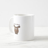 Mug Chocolat mignon Moose drôle Plaisanterie jeu de de (Devant gauche)