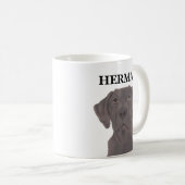 Mug Chocolat personnalisé Labrador (Devant droit)