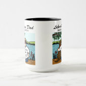 Mug Chocolat personnalisé Labrador et papa 2 (Centre)