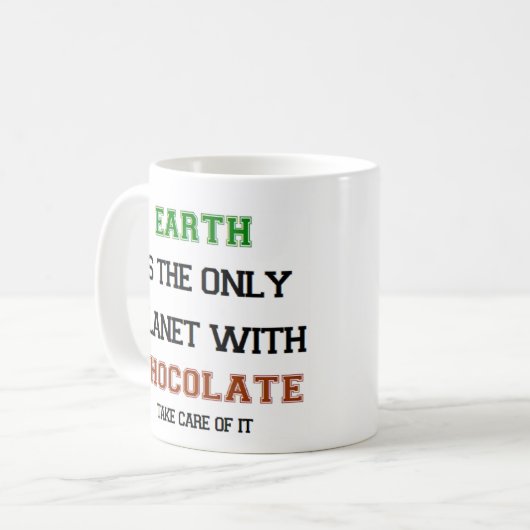 Mug chocolat, seule terre (Devant gauche)