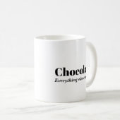 Mug Chocolat Tout Le Reste Peut Attendre (Devant droit)