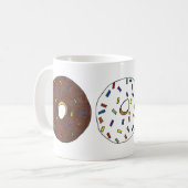 Mug Chocolat Vanille Fraise Donut Doughnut Foin (Devant gauche)