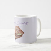 Mug Chocolat Vert Pistache Lavande Violet (Devant droit)