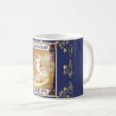 Mug chocolat victorien cacao étiquette élégant publici (Devant droit)