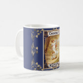 Mug chocolat victorien cacao étiquette élégant publici (Devant gauche)