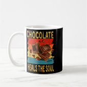 Mug Chocolate Heals The Soul Funny Chocolate Lovers Re (Gauche)