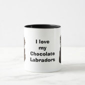 Mug Chocolate Labrador dog photo (Centre)