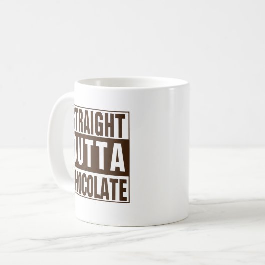 Mug Chocolate Straight Outta Brown (Devant gauche)