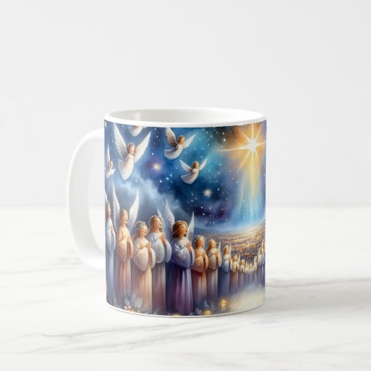 Mug Choeur céleste sous l'étoile de Bethléem (Devant gauche)