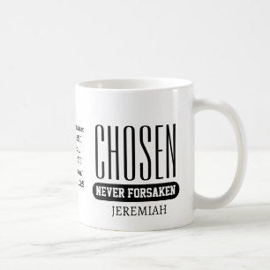 Mug CHOISI JAMAIS ABANDONNÉ Christianisme personnalisé