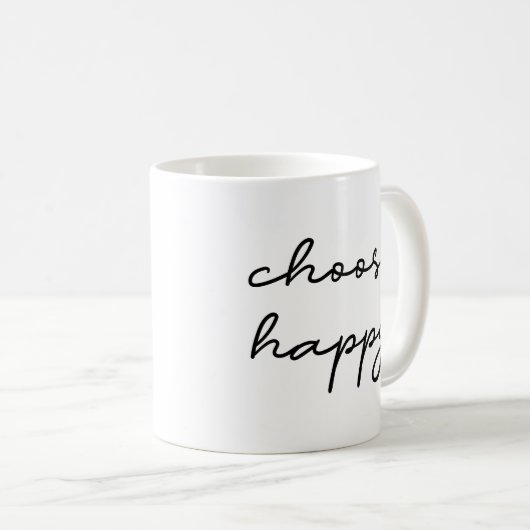Mug Choisir heureux (Devant droit)