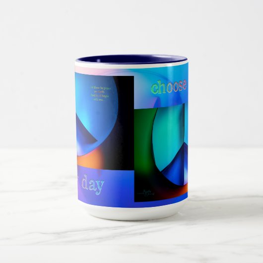 Mug Choisir la pâte à café Peace (Centre)