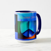 Mug Choisir la pâte à café Peace (Devant droit)