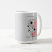 Mug choisir l'art heureux, floral (Devant droit)