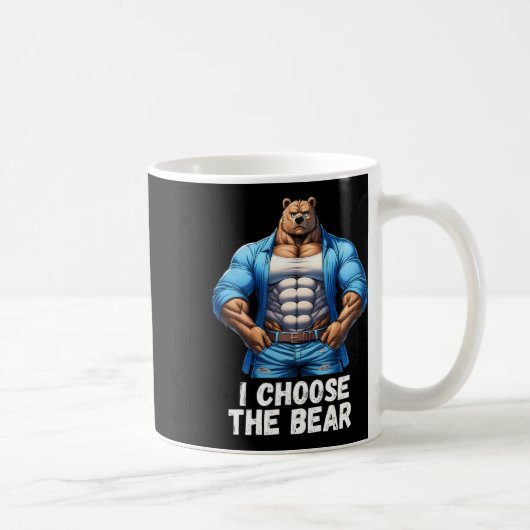 Mug Choisir L'Ours Drôle Trending Feminist En Colère (Droite)