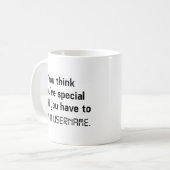 Mug Choisir Un Nom D'Utilisateur (Devant gauche)