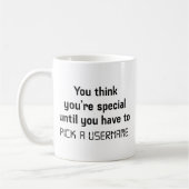 Mug Choisir Un Nom D'Utilisateur (Gauche)