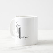 Mug Choisis la joie pour toi et moi (Devant gauche)
