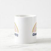 Mug Choisissez Happy Cute Retro Rainbow Inspirational (Centre)