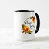 Mug Choisissez Happy, devis (Devant droit)